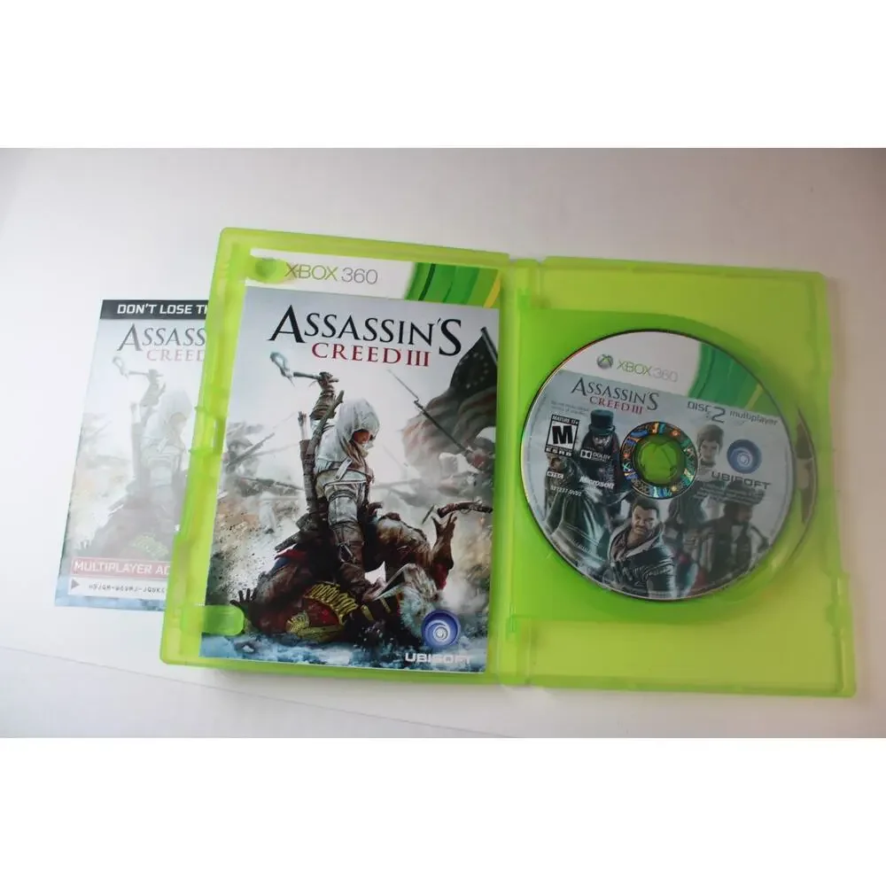 Assassin's Creed III (Microsoft Xbox 360) Authentic, Complete, Tested/works